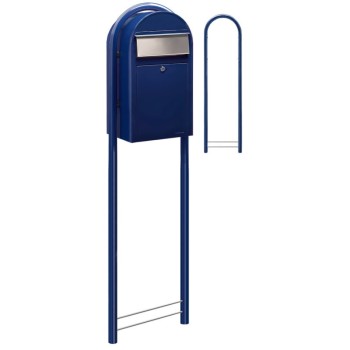 Brievenbus Bobi Grande Donkerblauw + statief