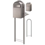 Brievenbus Bobi Grande Back RVS + statief