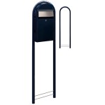 Brievenbus Bobi Grande S Zwartblauw + statief