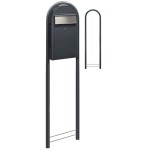 Brievenbus Bobi Grande S Grijs + statief