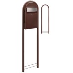 Brievenbus Bobi Grande S Bruin + statief