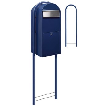 Brievenbus Bobi Jumbo Donkerblauw + statief