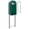 Brievenbus Bobi Jumbo Donkergroen + statief