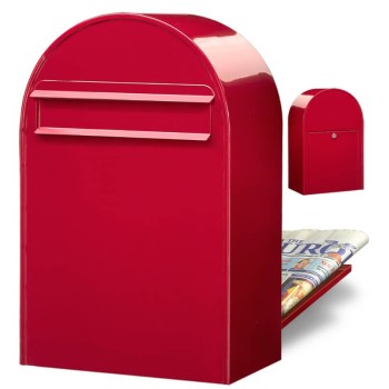 Brievenbus Bobi Classic Back Helderrood