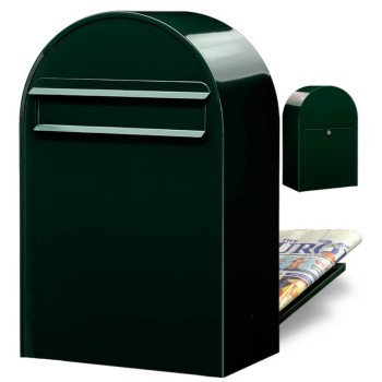 Brievenbus Bobi Classic Back Zwartgroen