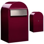 Brievenbus Bobi Grande Back Bordeauxrood