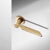 Deurkruk DND Levante rond rozet warm gold PVD