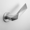 Deurkruk DND Luxury rond rozet mat chroom