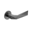 Deurkruk DND Luxury rond rozet gun metal PVD Deurkruk DND Luxury rond rozet gun metal PVD