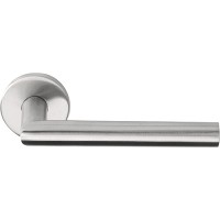 Deurklink Egina mat RVS rond rozet