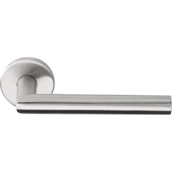 Deurklink Egina mat RVS rond rozet
