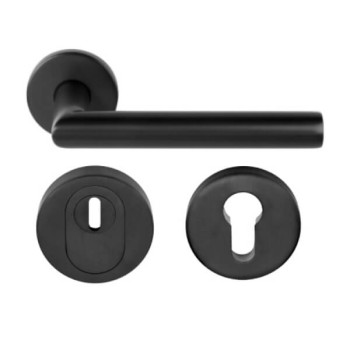 Achterdeurset gunmetal PVD