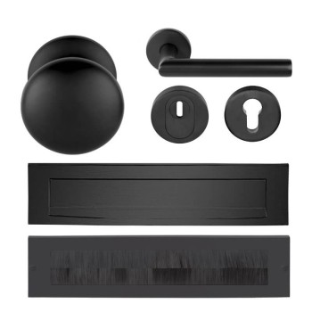 Complete voordeurset Gunmetal PVD
