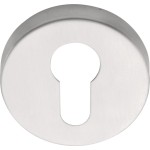 Cilinderplaatje D10 mat RVS