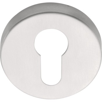 Cilinderplaatje D10 mat RVS