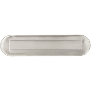 Briefplaat ovaal RVS AISI 304