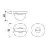 Toiletgarnituur RVS AISI 304