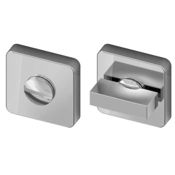 Toiletgarnituur vierkant chroom