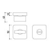 Toiletgarnituur RVS 316+ Quadro