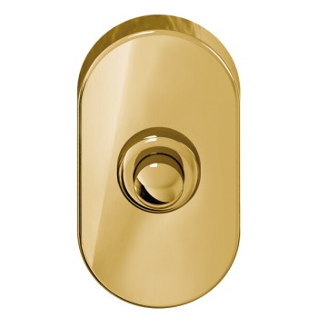 Beldrukker ovaal Gold BIOV