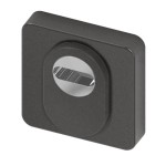 Veiligheidscilinderrozet vierkant Black Pearl BIOV (UTB)