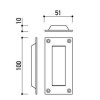 Schuifdeurkom Boby RVS AISI 304