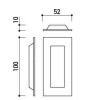 Schuifdeurkom Bradly RVS AISI 304