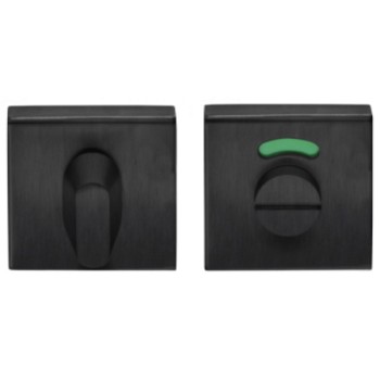 Toiletgarnituur Basic BSQWC53 PVD gunmetal met vrij bezet indicatie