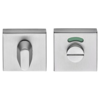 Toiletgarnituur Basic BSQWC53 mat RVS met vrij bezet indicatie