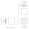 Knopkruk Square JB200D draaibaar rozet gepolijst rvs Knopkruk Square JB200D draaibaar rozet gepolijst rvs