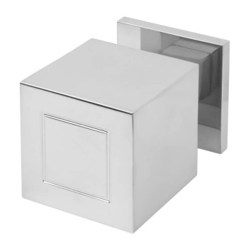 Voordeurknop Square JB200V vast gepolijst RVS