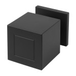 Voordeurknop Square JB200V vast mat zwart