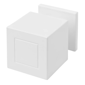Voordeurknop Square JB200V vast mat wit