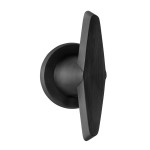 Voordeurknop Cone OH200V PVD mat zwart