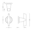 Voordeurknop Cone OH200V PVD mat zwart