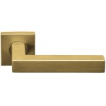 Deurklink Basic BSQ1 vierkant rozet PVD mat goud