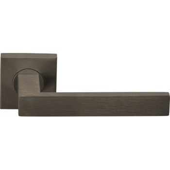 Deurklink Basic BSQ2 vierkant rozet brons
