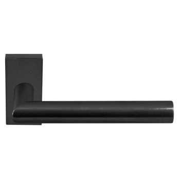 Deurklink Basic LB2 19mm rechthoek rozet PVD gunmetal