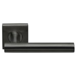 Deurklink LB7 vierkant geveerd rozet PVD gunmetal