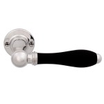 Deurkruk Timeless 1815GRR50 rond rozet geveerd glans nikkel 