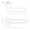 Deurkruk Eclipse DR101-G rond rozet mat RVS geveerd 
