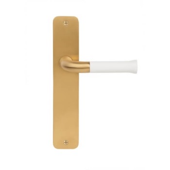 Deurkruk schild Nour EV101P211SFC PVD mat goud wit