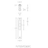 Deurkruk schild Ferrovia FVT110P236 gepolijst RVS