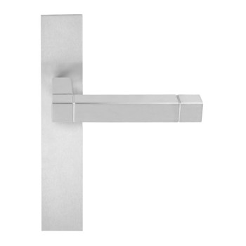 Deurkruk schild Square JB100P236SFC mat rvs