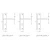 Deurkruk op schild Basic LB7-19P236 19mm mat zwart