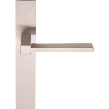 Deurkruk op schild LSQ5 mat RVS