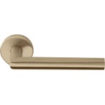 Deurklink Basic LB2 19mm rond rozet PVD licht brons