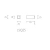 Deurstopper wand LSQ25 mat RVS