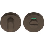 Toiletgarnituur D6 brons met vrij bezet indicatie