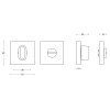 Toiletgarnituur Basic BSQWC53ZI brons